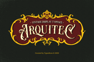 Arquitec: A Vintage Display Font for Distinct Branding
