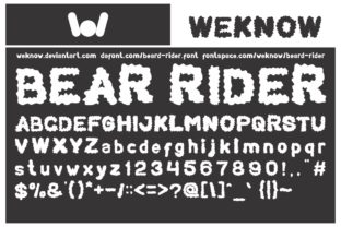 Bear Rider: A Font That Wants to Be a Character