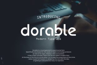 Dorable: A Modern Display Font for Friendly Branding