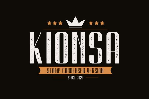 Kionsa Stamp: The Display Font for Nostalgic, Scroll-Stopping Marketing