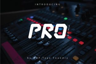 Pro Tech: A Futuristic Font for Modern Branding Projects