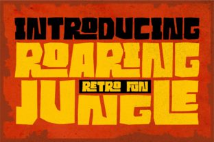 Roaring Jungle: A Vintage Display Font for Modern Digital Design