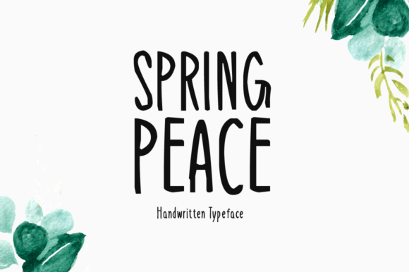 Spring Peace: A Handwritten Font for Authentic Branding