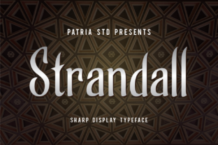 Strandall: A Modern Display Font for Clean Web Designs