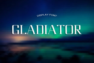 The Gladiator Font: A Serif Display Typeface for Crafts and Products
