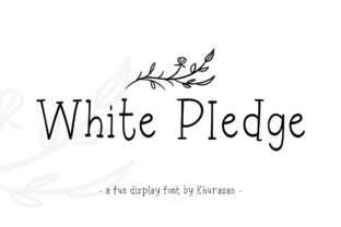 White Pledge: A Display Font with Quiet Authority